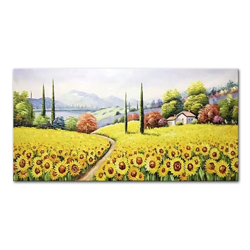 mintura handgemachte dicke textur blumen ölgemälde auf leinwand wandkunst dekoration modernes abstraktes landschaftsbild für wohnkultur gerolltes rahmenloses ungedehntes gemälde Image