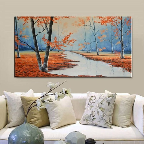 reines handgemaltes abstraktes Waldölgemälde, große Wandkunst, originale Strukturbaummalerei, minimalistische Kunst, individuelles Gemälde, moderne Wohnzimmerdekoration auf Leinwand, ungerahmt Image