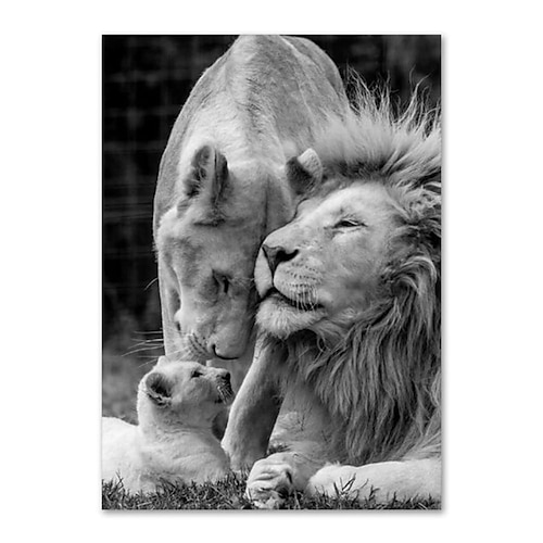 Wandkunst Leinwanddrucke Tiere Wohnkultur Dekor gerollte Leinwand kein Rahmen ungerahmt ungedehnt Image