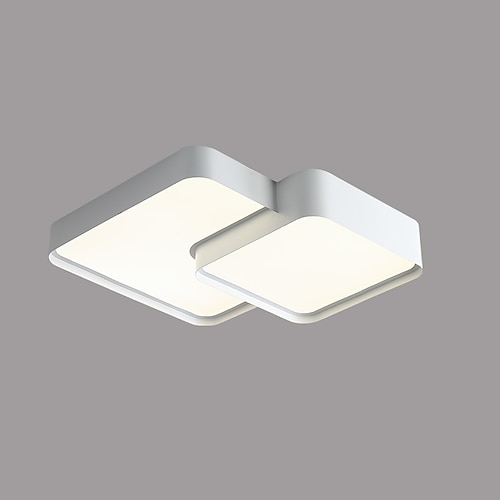 LED Deckenleuchte schwarz quadratisch, 18,7 Deckenlampe dimmbar Wohnzimmerlampe moderne Küche Flur Schlafzimmer Image