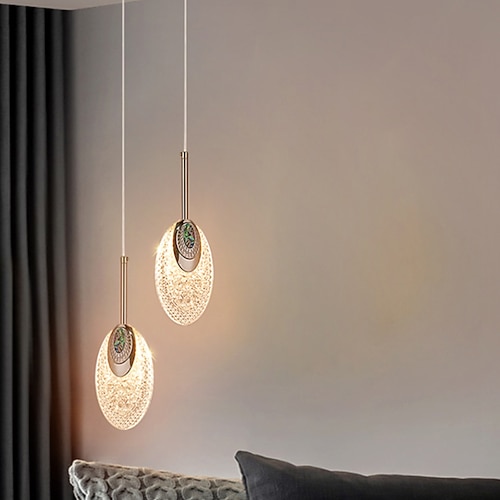 Pendelleuchte 1/2 Licht moderne Innenbeleuchtung Home Nachttischlampe Wohnzimmer Dekor Mode Licht Luxus Kronleuchter Image