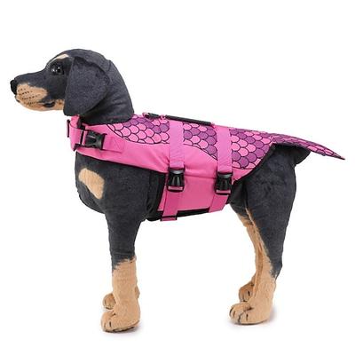 Hunde Weste Schwimmweste Rettungsweste für Hunde Modisch Reflektierend Sport und Freizeit Sicherheit Strand Blau Hundebekleidung for Heiser Golden Retriever Bichon Frise Spitz Small Image