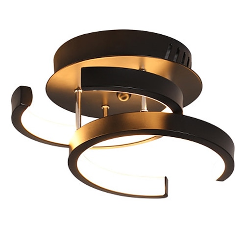 1-Licht 22,5 cm LED-Deckenleuchte moderner einfacher Stil Schlafzimmer Wohnzimmer kreative Persönlichkeit geometrische Formen dimmbare Metallveranda in die Türbeleuchtung 18 W Image