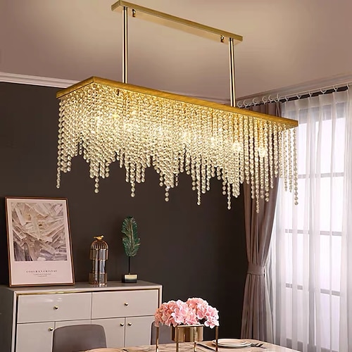 7-Licht 80 cm Laterne Design Kronleuchter Edelstahl Galvanisierung Modern 110-120V 220-240V Image