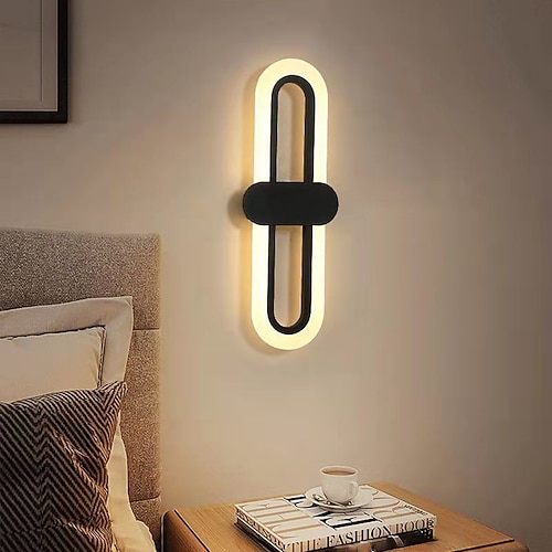 Lightinthebox LED-Innenwandleuchte, Liner-Design, 40 cm, moderne, einfache LED-Wandleuchte für den Innenbereich, Silikon-Wandleuchte ist anwendbar für Schlafzimmer, Wohnzimmer, Badezimmer, Flur, Image