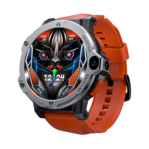 LOKMAT APPLLP 6 PRO Smartwatch 1.53 Zoll Smart Watch Telefon 3G 4G 2G Schrittzähler Anruferinnerung Schlaf-Tracker Kompatibel mit Android iOS Damen Herren GPS Freisprechanlage Mediensteuerung IP65