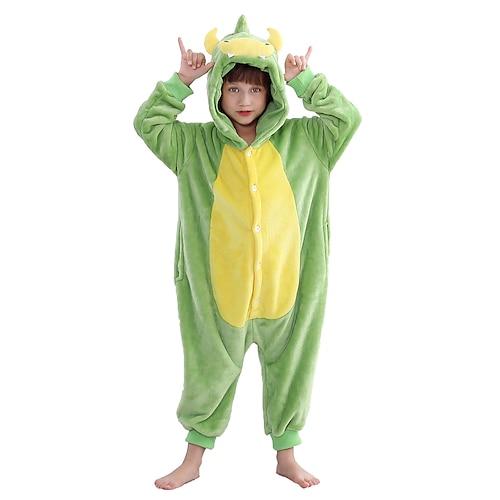 Tier Mehre Kostüme Pferd Karneval Kigurumi-Pyjamas Ausgefallene Kostüme Nachtwäsche Warm Schlafanzug Lustiges Kostüm Kinder Unisex Jungen und Mädchen Halloween Karneval Party Leistung Hausbekleidung Image