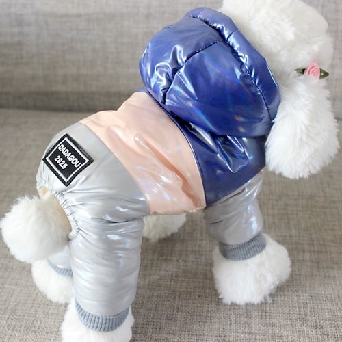 Hund Katze Mäntel Jacke Mode Lässig Winter Wasserdicht Atmungsaktiv Weich Waschbar Bequem Alltagstauglich Hundebekleidung for Bichon Frise Zwergspitz Baby Haustier Papillon Klein Image