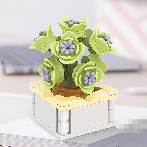 Weihnachtsgeschenke für Frauen Mama Sie Frauentagsgeschenke Sukkulente Baustein Blume Ds1013-ds1017 Topfpflanze Serie kreative DIY Puzzle-Spielzeuge dekorative Blumenornamente Muttertagsgeschenke für Image