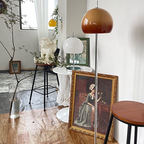 LED-Pilz-Stehlampe, Mid-Century-Modern-Licht für Schlafzimmer, helle LED-Stehlampe für Büro, moderne Wohnzimmerdekoration 110–240 V Image