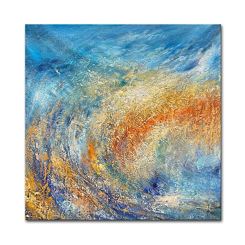 Mintura handgefertigte dicke Textur abstrakte Ölgemälde auf Leinwand Wandkunst Dekoration modernes Bild für Wohnkultur gerolltes rahmenloses ungedehntes Gemälde Image