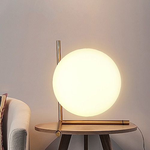 tischlampe kugel design leselicht ambient-lampen modern zeitgenössisch mit gleichspannung für geschäfte cafés büro messing 110240v Image