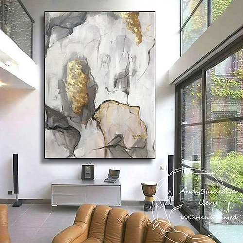 Hang-Ölgemälde Handgemalte Vertikal Abstrakt Moderne Modern Ohne Innenrahmen (ohne Rahmen) Image