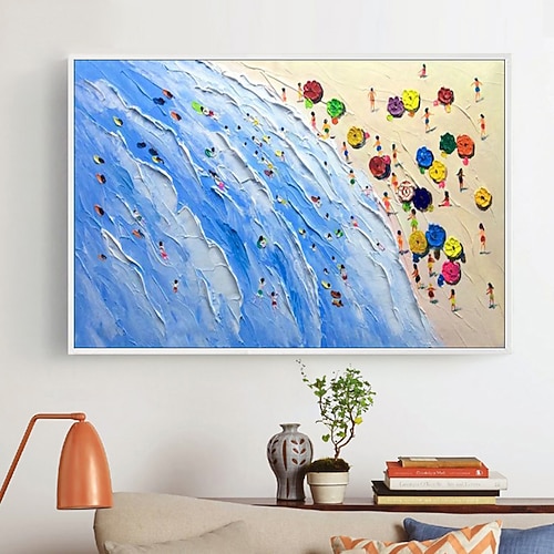 Hang-Ölgemälde Handgemalte Vertikal Abstrakt Landschaft Modern Ohne Innenrahmen (ohne Rahmen) Image