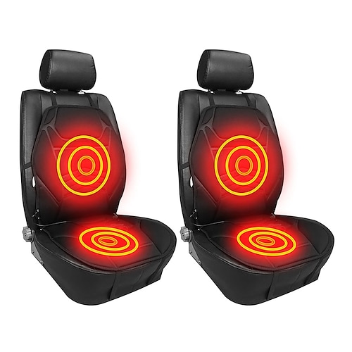 12V beheizter Autositzbezug Sitzheizung Universal Auto Heizung Sitzmatte elektrische Kissen Heizkissen Winter warmes Autozubehör Image