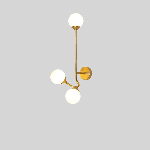 Moderne Innenwandleuchte im nordischen Stil LED-Wandleuchten Wohnzimmer Schlafzimmer Kupfer 220-240V Image