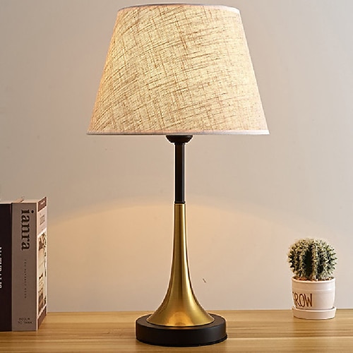 moderne zeitgenössische tischlampe für wohnzimmer weiße schreibtisch dekorative lampe für schlafzimmer arbeitszimmer büro bauernhaus nachttischlampe beistelltischlampe Image