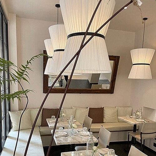 LED-Pendelleuchte 40 cm, 3 Lichtfarben, kreisförmiges/rundes Design, Kronleuchter aus Metall, industriell, zeitgenössisch, künstlerisch, LED-Pendelleuchten für Esszimmer, Bar, Hängeleuchten, Image