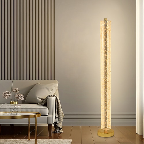 Moderne Acryl-Stehlampe 47 Zoll 59 Zoll, eine Vielzahl einfacher Acryl-Stehlampen mit Schalterstecker für Schlafzimmer, Wohnzimmer, Arbeitszimmer, Büro, leerer Raum Image