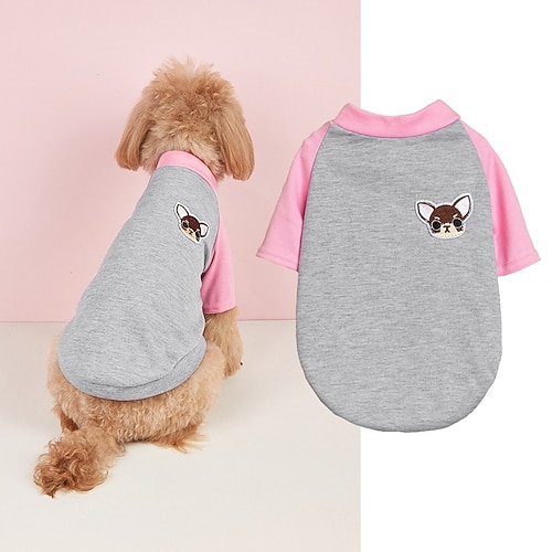 Hund Katze Hemd / T-Shirt Niedlich Lässig Winter Atmungsaktiv Weich Waschbar Bequem Outdoor Alltagstauglich Hundebekleidung for Bichon Frise Zwergspitz Baby Haustier Papillon Klein Image