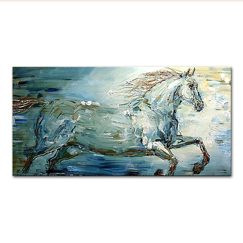 Tierölgemälde Pferd Wandkunst Leinwanddekoration modernes Bild für Wohnkultur gerolltes rahmenloses ungedehntes Gemälde Image