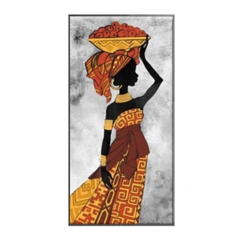 1 Tafel Menschen druckt afrikanische Frauen Wandkunst modernes Bild Wohnkultur Wandbehang Geschenk gerollte Leinwand ungerahmt ungedehnt Image