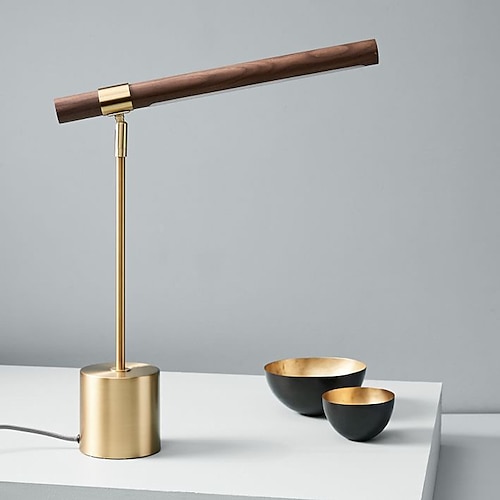 tischlampe holz, nachttischlampe moderne led nachttischlampen für wohnzimmer schlafzimmer arbeitszimmer schreibtisch dekor lichter hause holz nachttischlampe Image