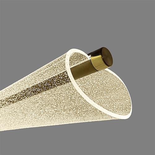 LED-Pendelleuchte aus Acryl, modernes Licht, stufenlose Dimmung, 3 Lichtfarben, 60/90/120 cm, Einzeldesign, Aluminium, stilvolle Insel, minimalistisch, lackierte Oberflächen, moderner nordischer Image