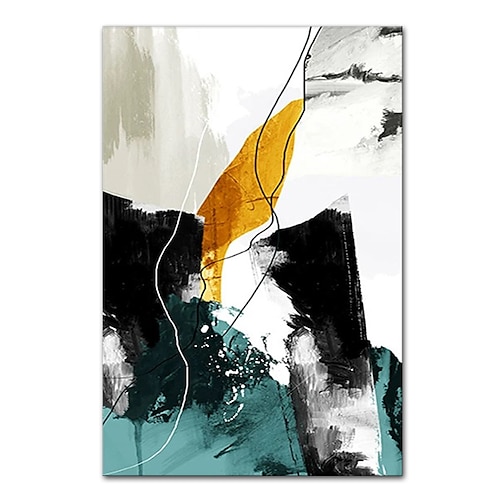 Mintura handgefertigtes abstraktes Gold-Ölgemälde auf Leinwand, Wandkunst, Dekoration, modernes Bild für Wohnkultur, gerolltes, rahmenloses, ungedehntes Gemälde Image