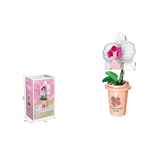 Fleisch Bauklotz Blumen Blindbox Simulation Blume Topf Tischdekorationsmontage Boutique Spielzeug Geschenkpreis Weihnachtsgeschenk Image