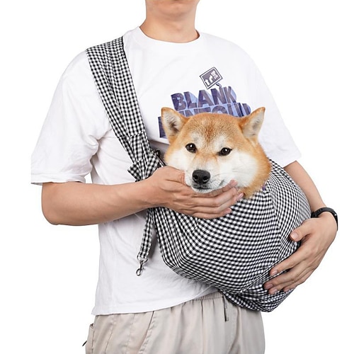 faltbarer, tragbarer ausgehender Brust-Katzenrucksack, eine Schulter, Hundehaustier, große Kapazität, Katzentasche Image