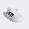 Klettschuh ADIDAS SPORTSWEAR "BREAKNET 2.0 KIDS", Gr. 24, weiß (cloud weiß, lucid blau, bright rot), Synthetik, sportlich, Schuhe, für Kinder