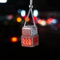 Fyautoper auto diamante pezzo profumo ciondolo auto diamante creativo bottiglia di profumo ciondolo auto specchietto retrovisore auto appesa bottiglia vuota