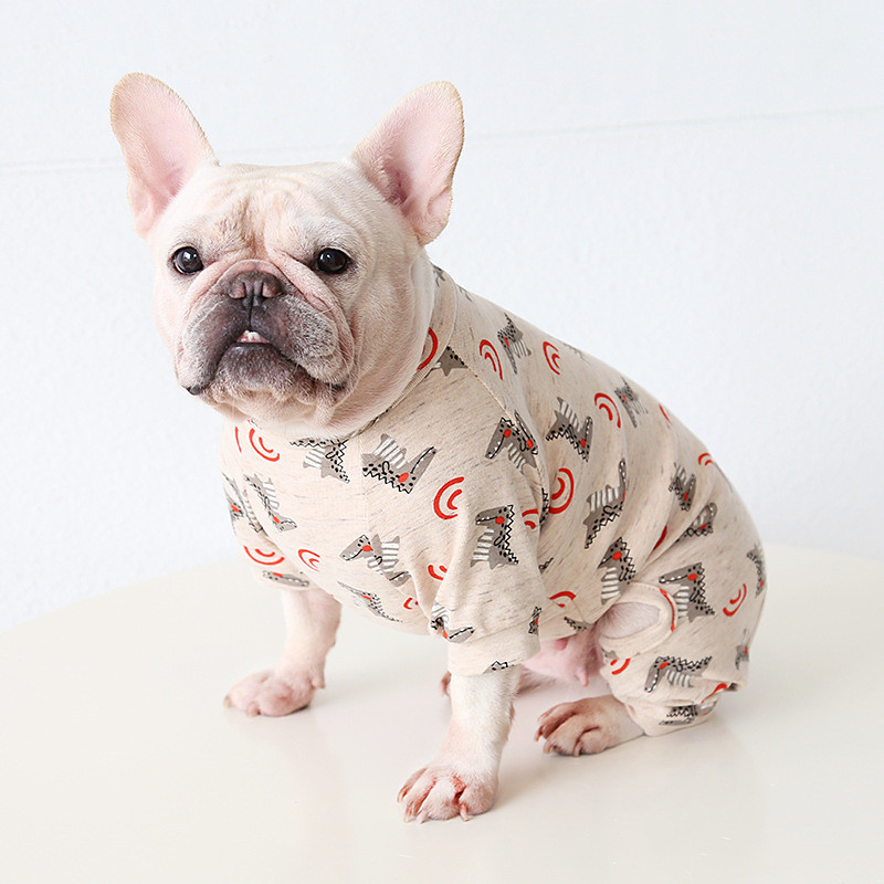 Dog Cat Pajamas Fashion Cute Winter Soft Washable Comfortable Indoor Casual Daily Dog Clothing for Bichon Frise Poodle Pomeranian Baby Pet Papillon