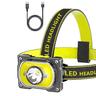 LED Headlight Outdoor Waterproof Dual Light Source Glare Cob Headlamp Night Fishing Maintenance Cycling Night Running Patrol 3.7V