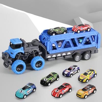 30.71inch Length Deformed Track Toy Car With 6pcs Alloy CarsHalloween And Festival Gift For Boys And Girls