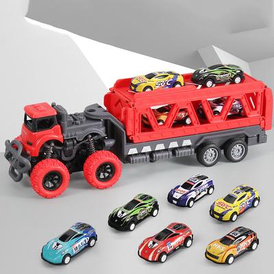 30.71inch Length Deformed Track Toy Car With 6pcs Alloy CarsHalloween And Festival Gift For Boys And Girls