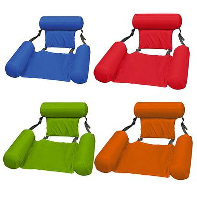 Inflatable Pool Float, Adult Pool Floaties, Multi-Purpose 4-in-1 Swimming Water Floating Rafts (Saddle, Lounge Chair, Hammock, Drifter) for Pool, Lake, Beach, River,Inflatable for Pool