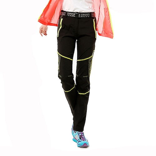 Per donna Pantaloni da escursionismo Patchwork Estate Esterno Delicato sulla Pelle Asciugatura Rapida Leggero Traspirante Pantaloni Tasca con cerniera Nero Rosa Campeggio / Escursionismo Pesca
