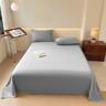 1Pc 100% Cotton Solid Color Bed Sheet Deluxe Double Bed Sheet Multiple Sizes Available