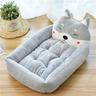 Dog Kennel Warm In Winter Big And Small Dogs Red Cartoon Pet Kennel Dog Bed Dog Mat Cat Kennel Pet Supplies