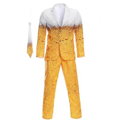 Carnival Oktoberfest Beer Costume Dress Suits Blazers Shirt Oktoberfest / Beer Bavarian Bavarian Wiesn Traditional Style Wiesn Men's Women's Traditional Style Cloth