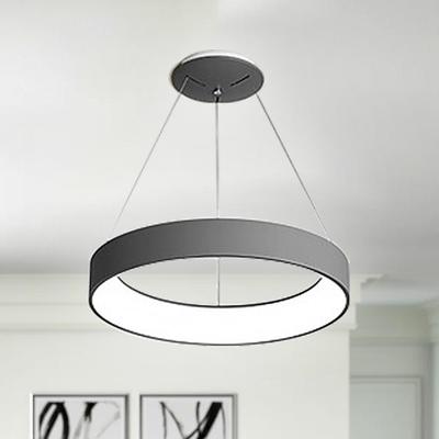 LED Pendant Light 45cm 1-Light Ring Circle Design Dimmable PVC Luxurious Modern Style Dining Room Bedroom Pendant Lamps 110-240V ONLY DIMMABLE WITH REMOTE CONTROL