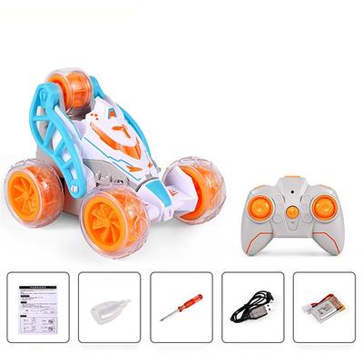 Mini Stunt Dump Car Charging Spray Remote Control Car Children's Toy Car Light 360 Rollover Car