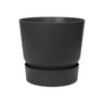 Pot de fleurs rond Greenville 40 - Exterieur - o 39 x h 36,8 cm - Vivre noir - Elho