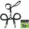 Laisse Double pour 2 Chiens ,Laisse Chien,Laisse Double Chien 360 ° sans Enchevêtrement, Laisse