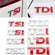 3D Metallo TDI TSI Logo Baule Posteriore Lato Parafango Auto Emblema Distintivo Decalcomanie Per VW Golf JETTA PASSAT MK4 MK5 MK6 Auto adesivi