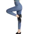 Denim Yoga Barbie pantaloni a vita alta Slim Yoga Fitness Leggings donna palestra allenamento