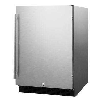 Summit Appliance AL54CSS 4.8 Cu. Ft. Stainless Steel ADA-Height Built-In Undercounter Refrigerator - 115V