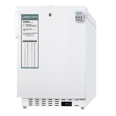 Accucold ADA404REFCAL 3.32 cu ft Undercounter Medical Refrigerator w/ NIST Calibrated Temp Display, 115v, White